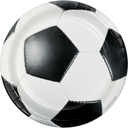 Creative Converting Soccer Dessert Plates, 7", 96PK 417966
